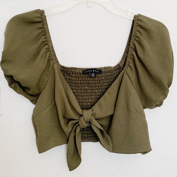 Princess Polly Tops - Front Tie Crop Top